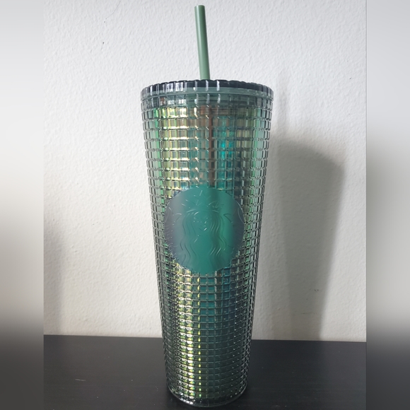 Starbucks Other - Starbucks Iridescent Rainforest Grid Cold Cup